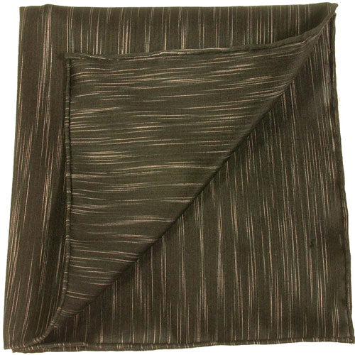 {[en]:Thai Saiphone Black & White Silk Pocket Square