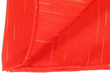{[en]:Thai Saiphone Red/White/Yellow Silk Pocket Square