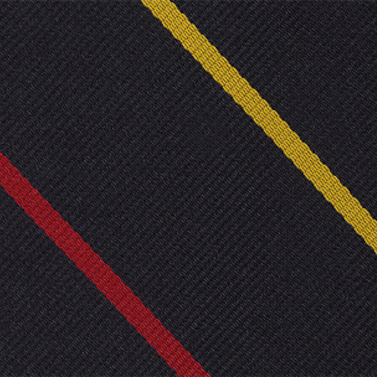 {[en]:RAMC Stripe Silk Pocket Square