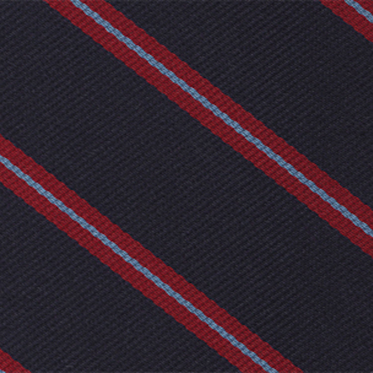 {[en]:Indian Army Ordinance Corps Stripe Silk Pocket Square