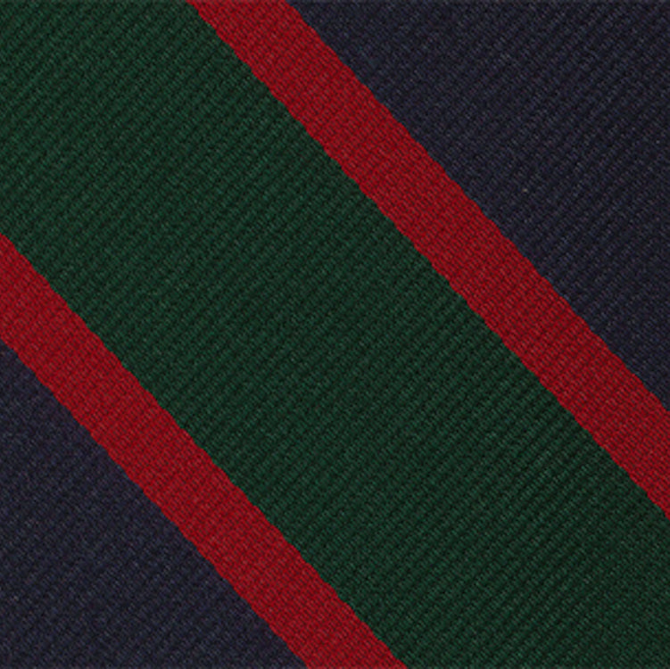 {[en]:Royal Irish Fusiliers Stripe Silk Pocket Square
