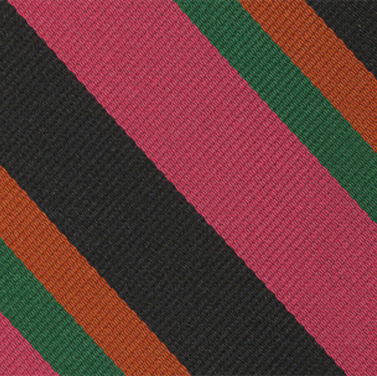 {[en]:6th Battlion East Surry Stripe Silk Pocket Square