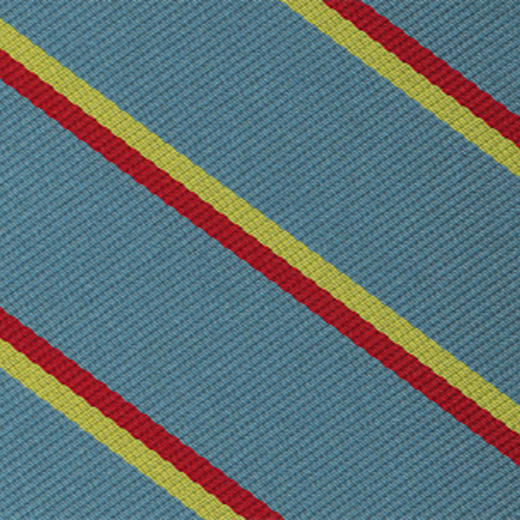 {[en]:3rd The Kings Own Hussars Stripe Silk Pocket Square