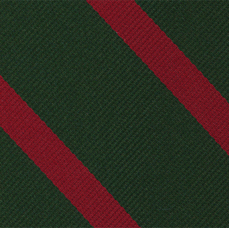 {[en]:60th Foot the King's Royal Rifle Corps Stripe Silk Pocket Square