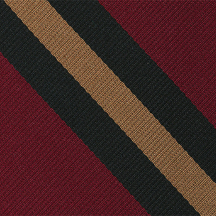 {[en]:Wiltshire Regiment Stripe Silk Pocket Square