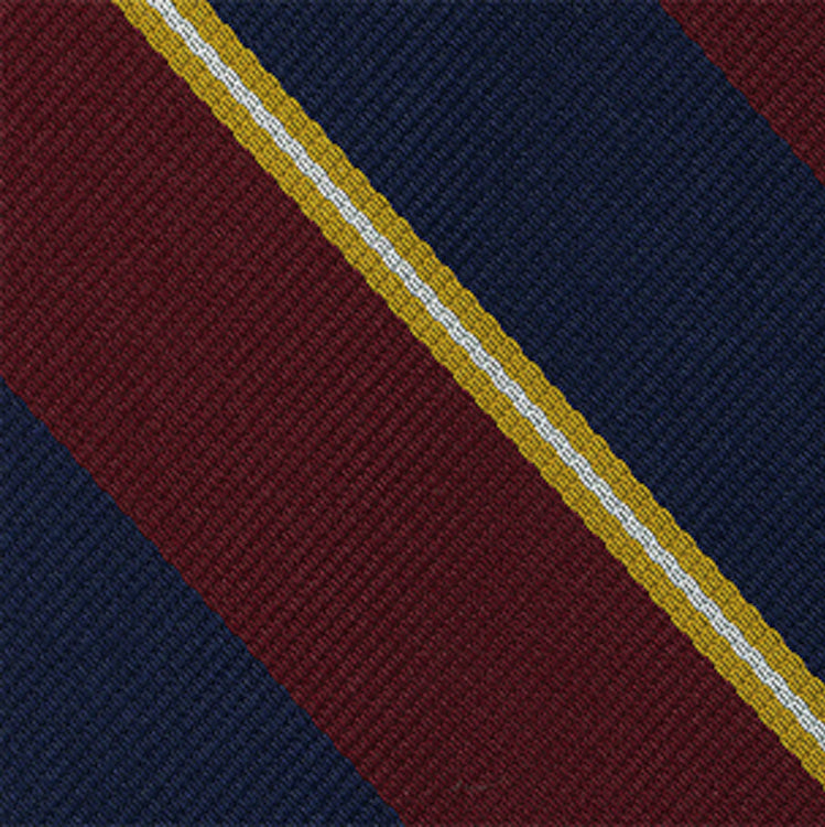 {[en]:2nd City Of London Stripe Silk Pocket Square