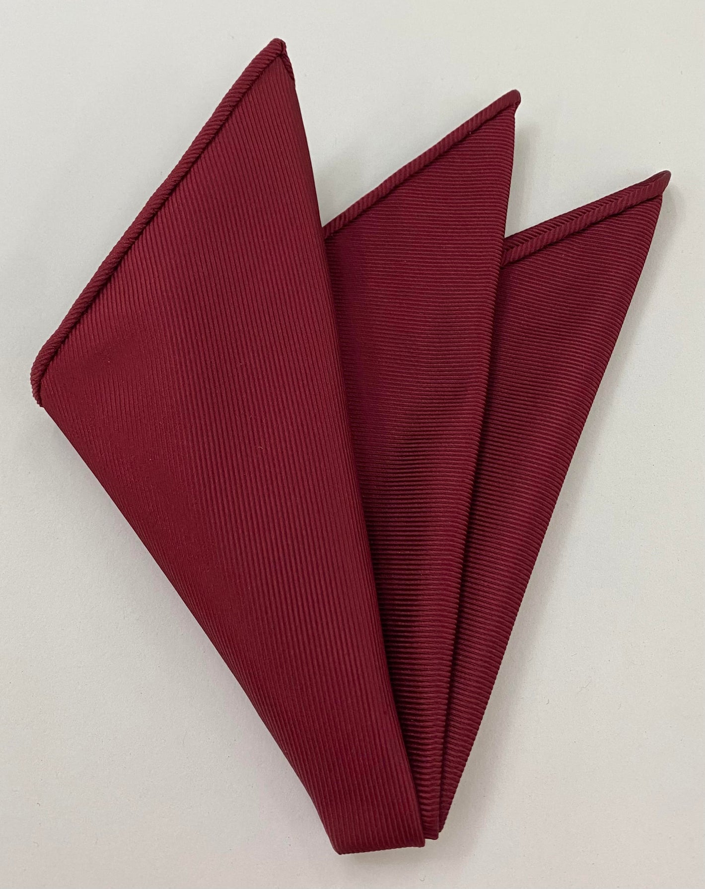 ダークレッド 大判 ツイル シルク ポケットチーフ LTWP-6