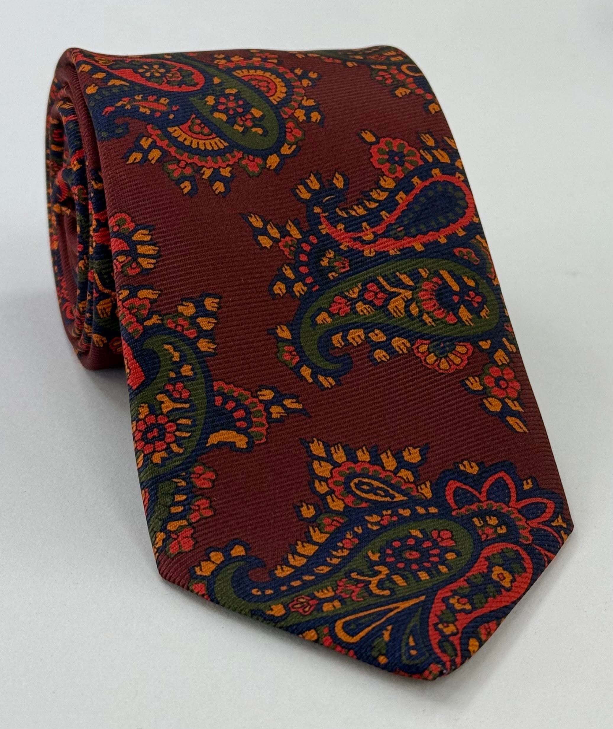 Macclesfield Modern Madder Printed Silk Tie MMPT-205
