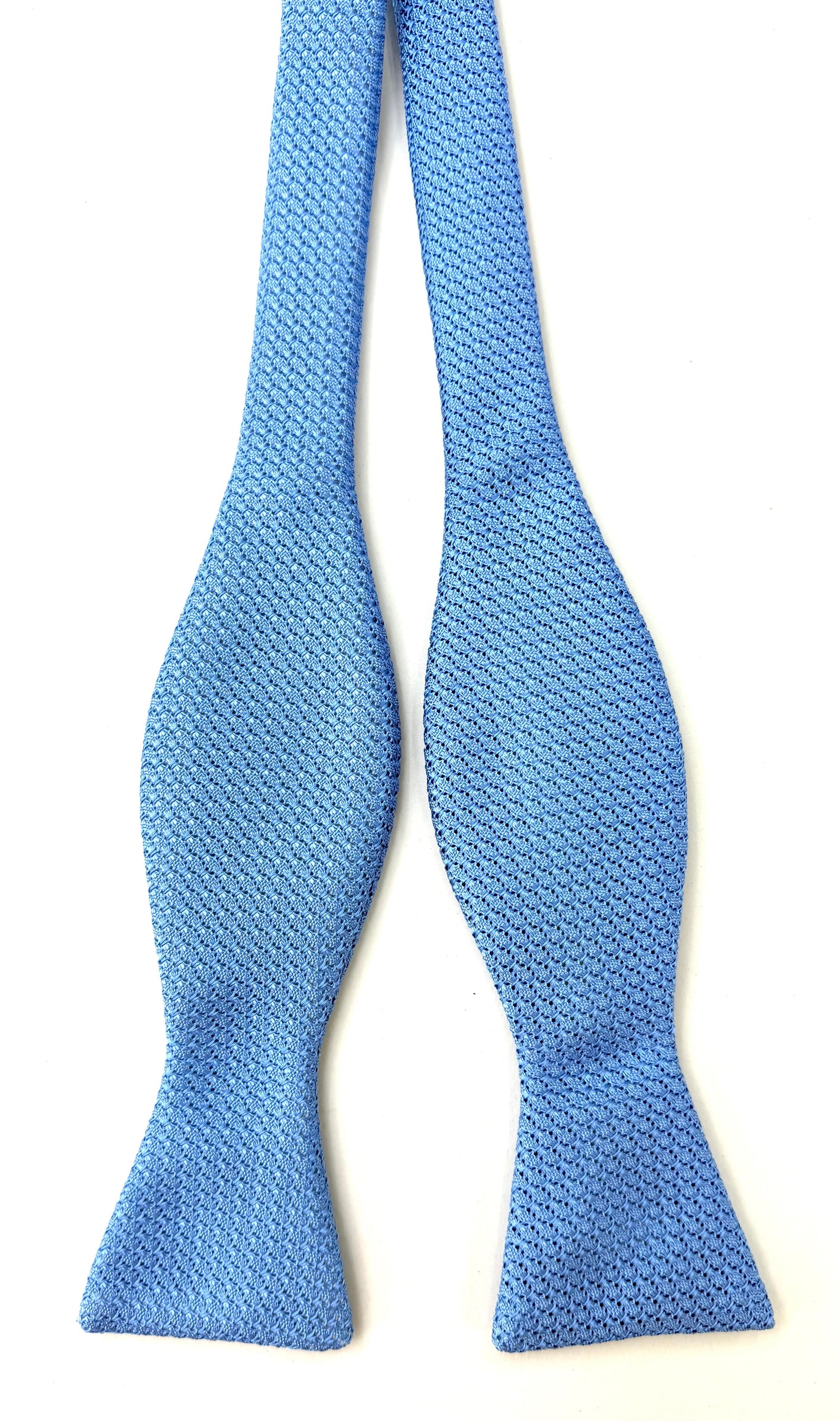 Light Oxford Blue Grenadine Grossa Silk Bow Tie #GGBT-36