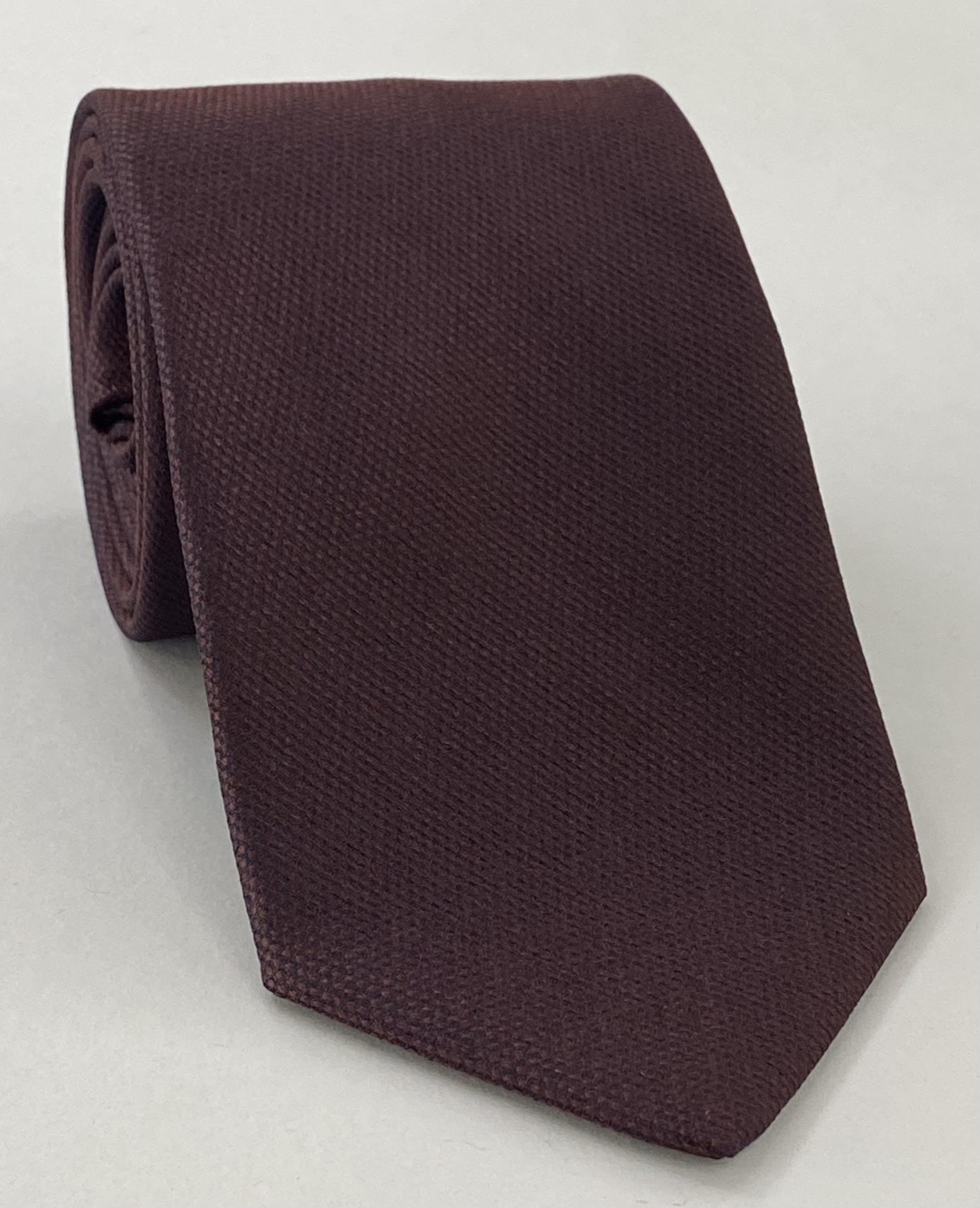 버건디 뽕나무 직조 실크 타이 MWT-13