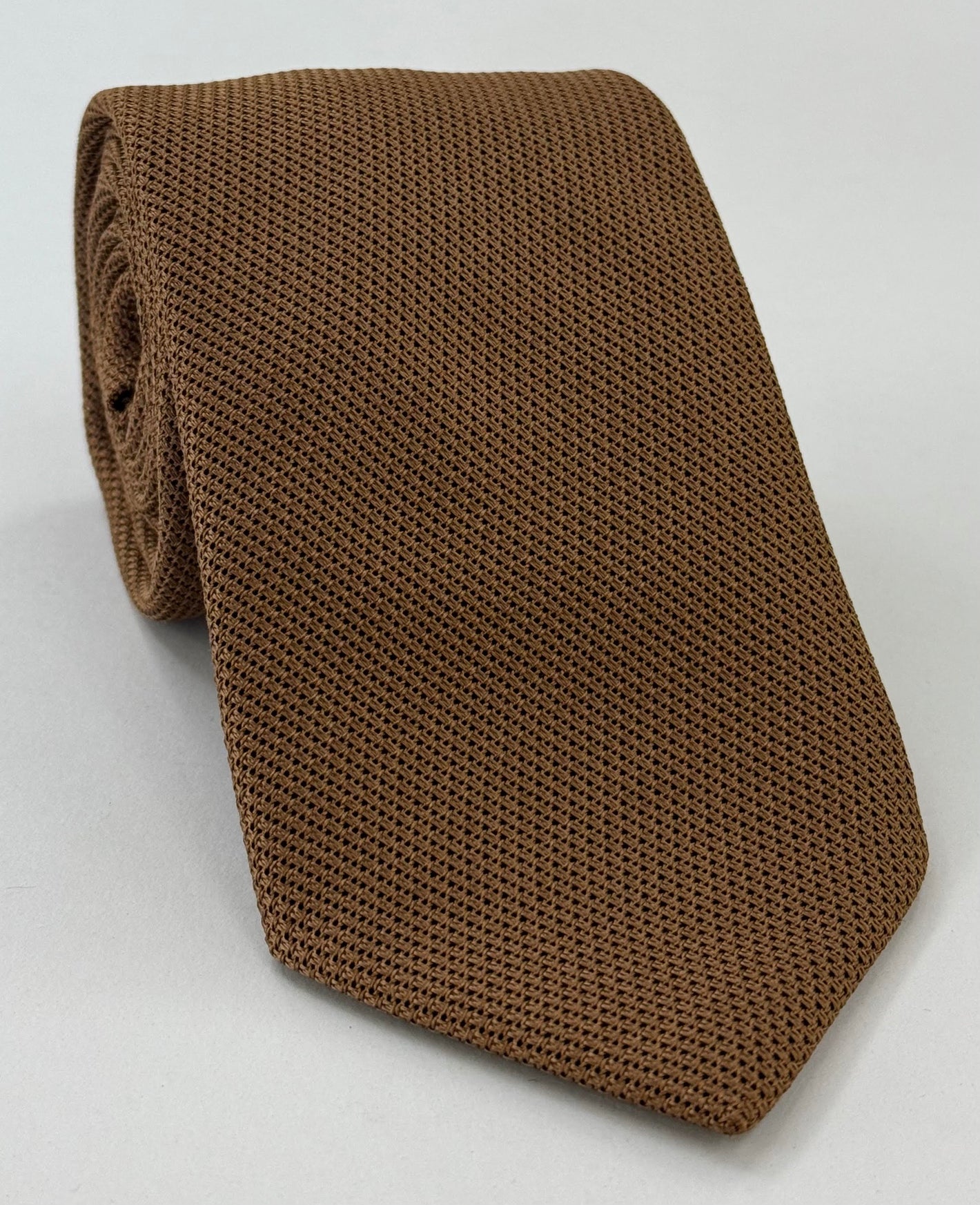 Brown Grenadine Fina Silk Tie GFT-4