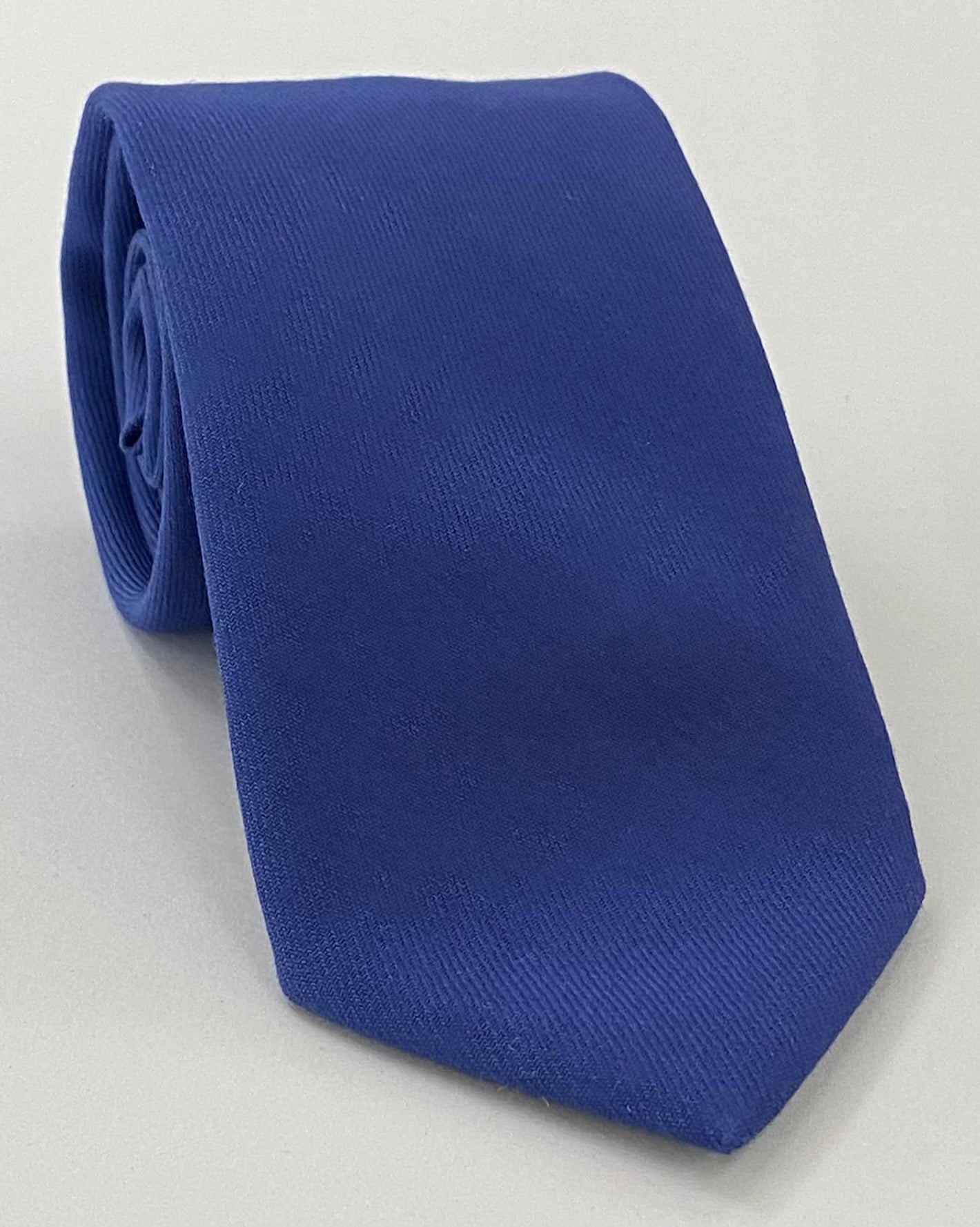 다크 블루 솔리드 챌리스 울 타이 CHSOT-6