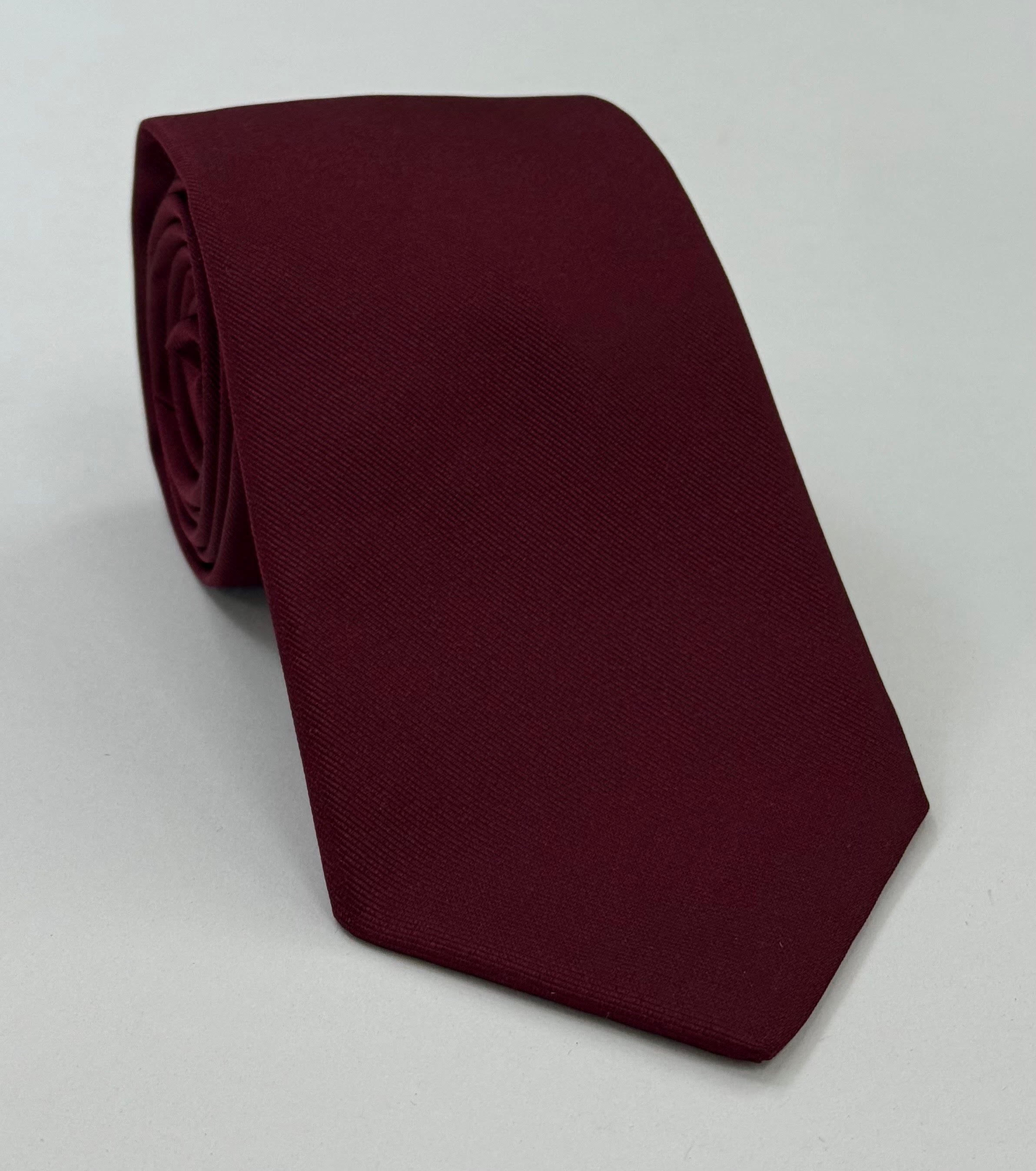Dark Red Faille Silk Tie IFAT-7