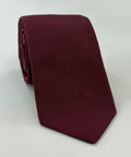 Burgundy Barathea Silk Tie BAT-3