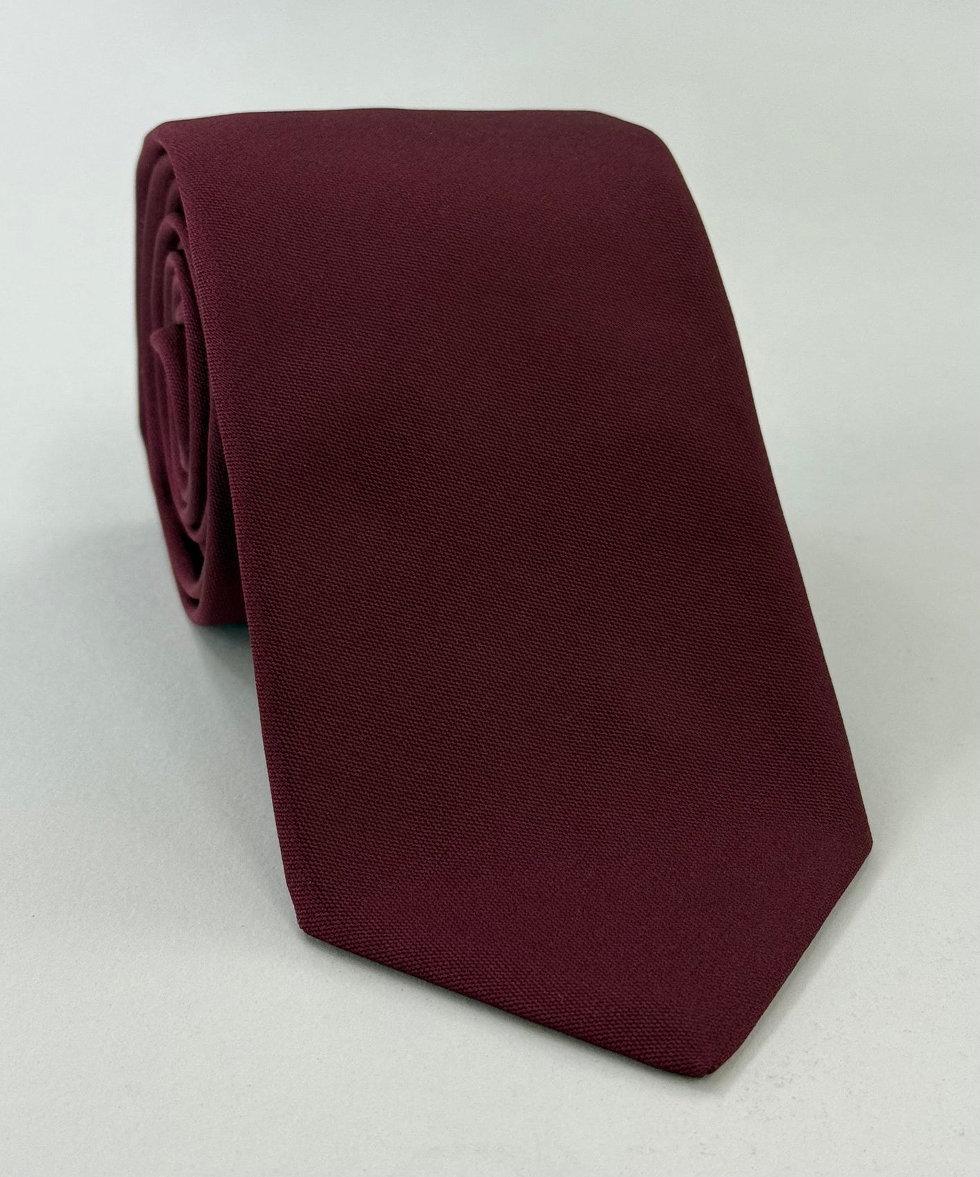 버건디 바라시아 실크 타이 BAT-3