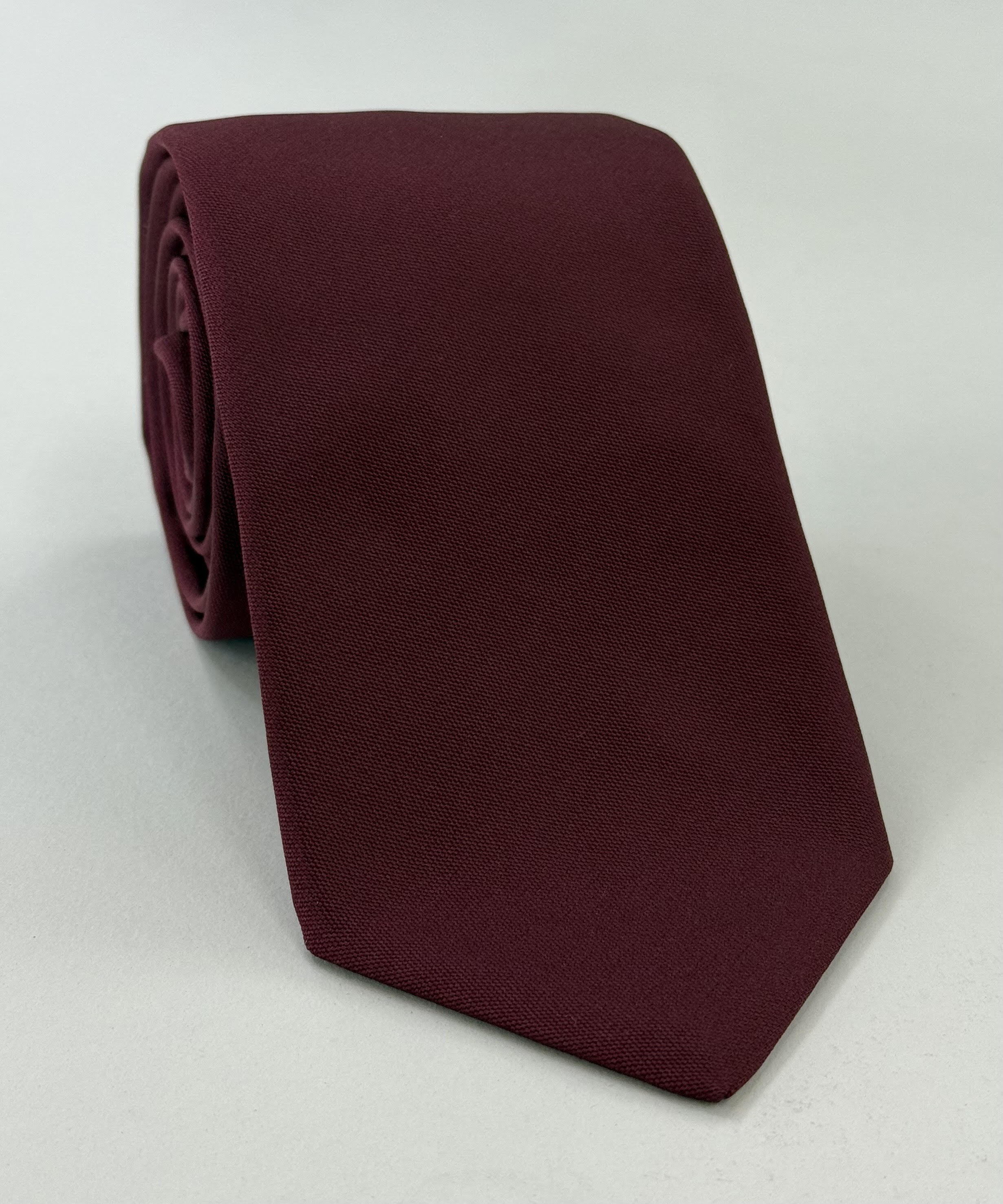 버건디 바라시아 실크 타이 BAT-3
