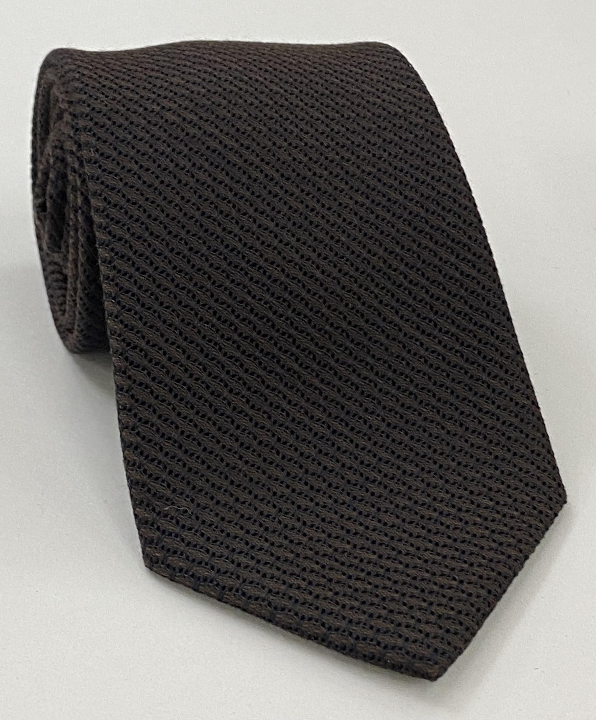 ビターチョコレート＆ミッドナイトブルー カシミヤ/シルク グレナディン グロッサ シルクタイ SCGGT-5