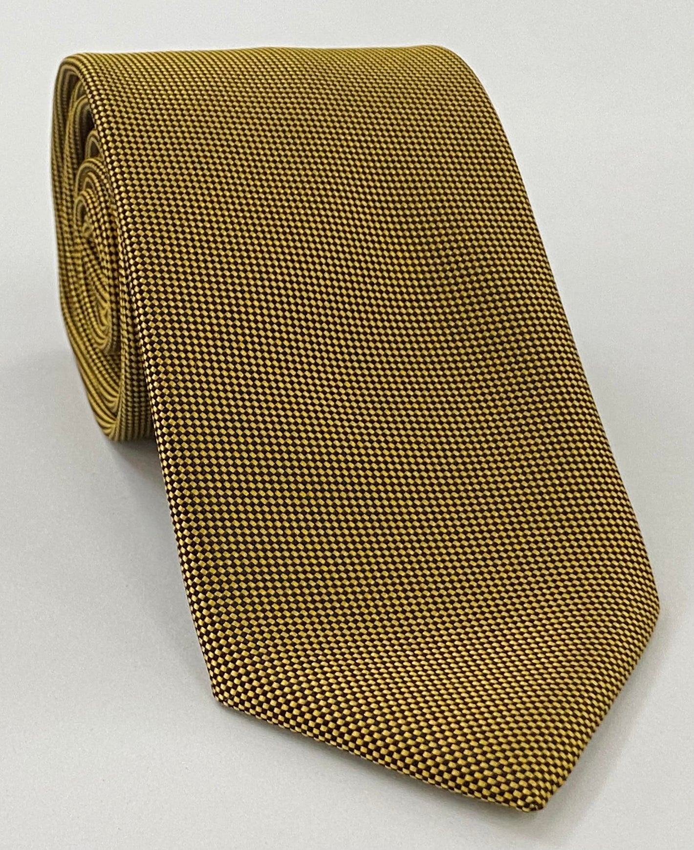 Yellow Gold Oxford Silk Tie FFOXT-20