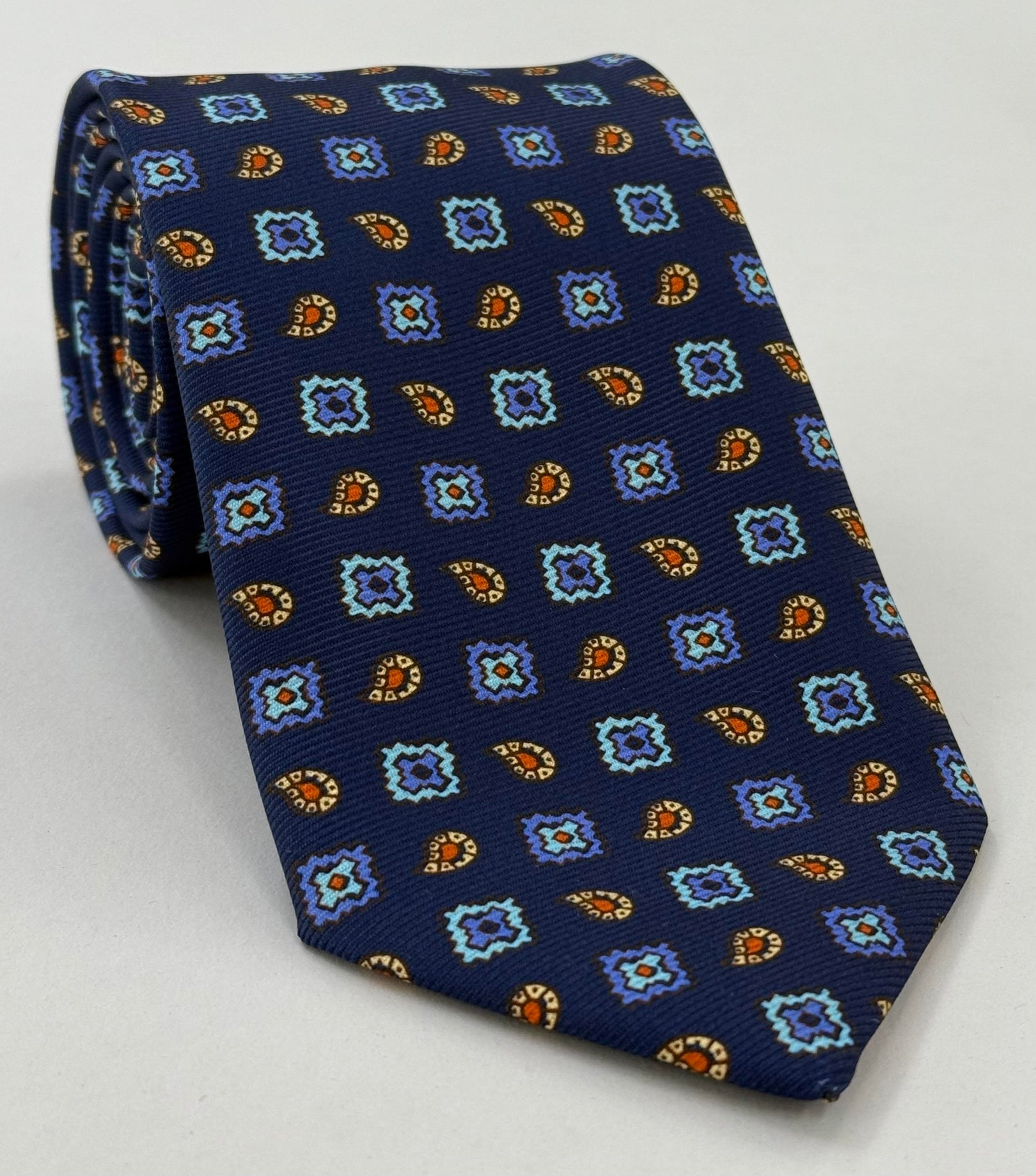 Macclesfield Modern Madder Printed Silk Tie MMPT-226