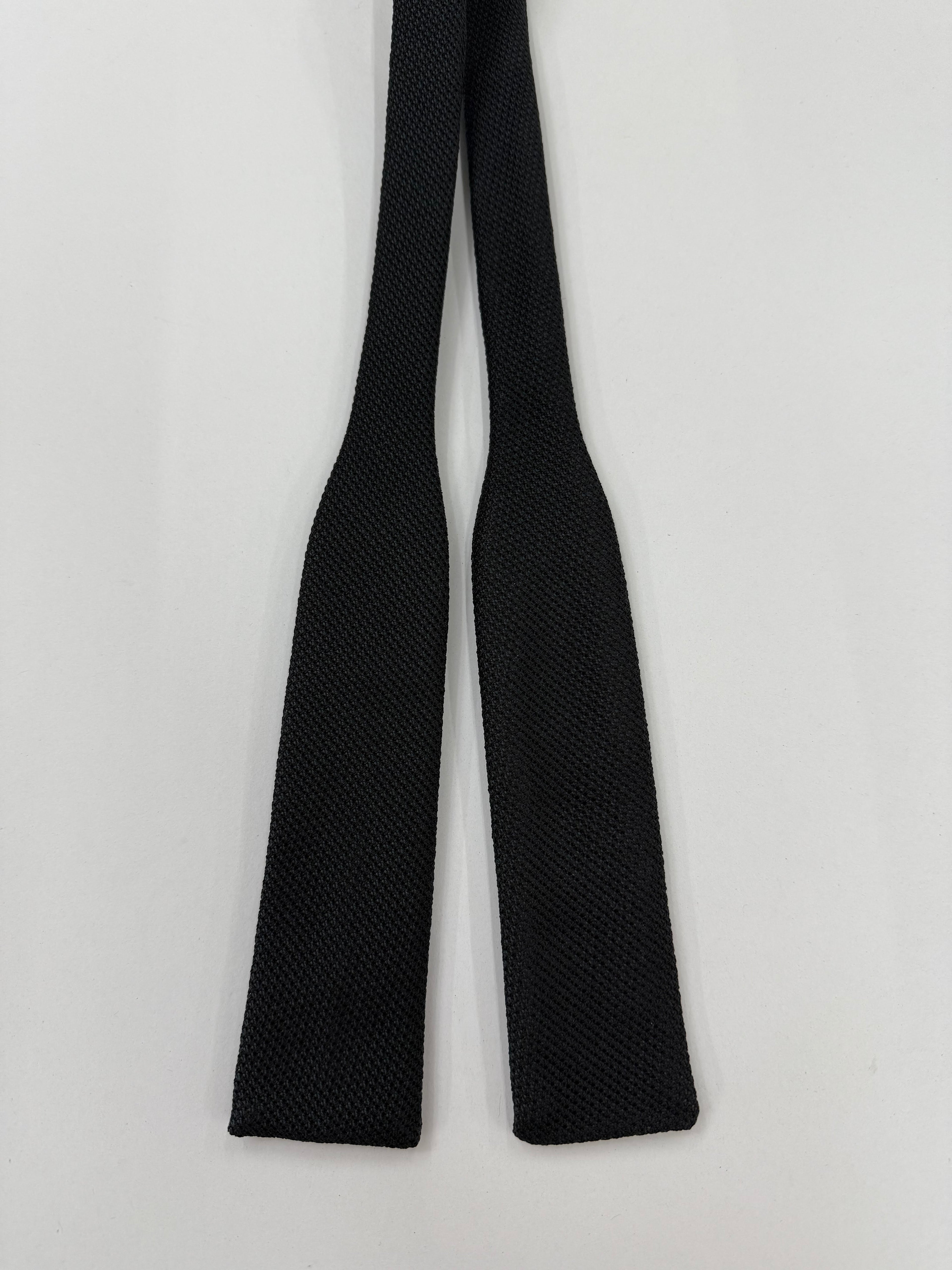 블랙 피콜라 그레나딘 실크 보타이 #GPBT-6