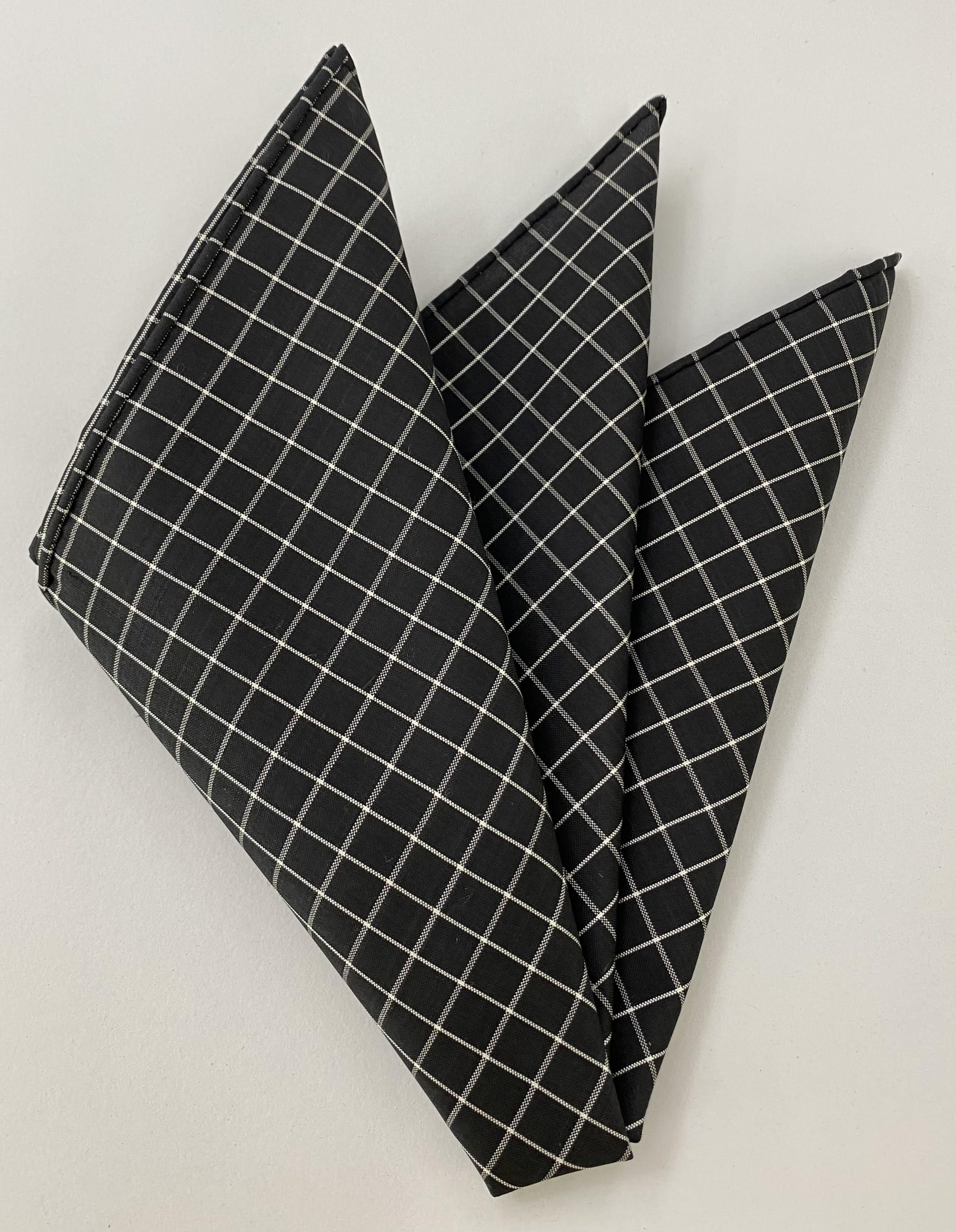 Thai Plaid Silk Pocket Square #20