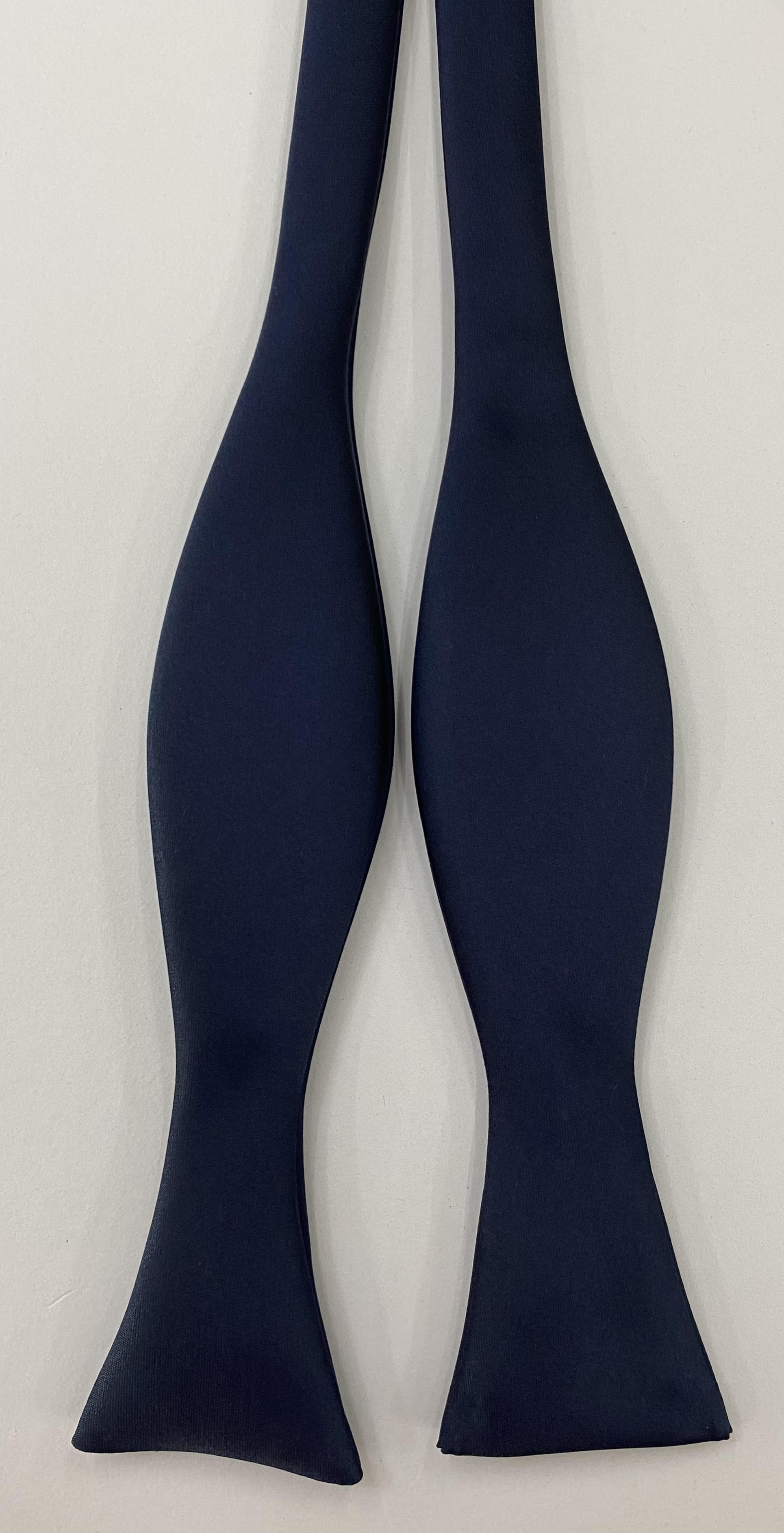 미드나잇 블루 새틴 실크 보타이 ESABT-6