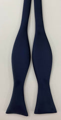 Midnight Blue Satin Silk Bow Tie ESABT-6