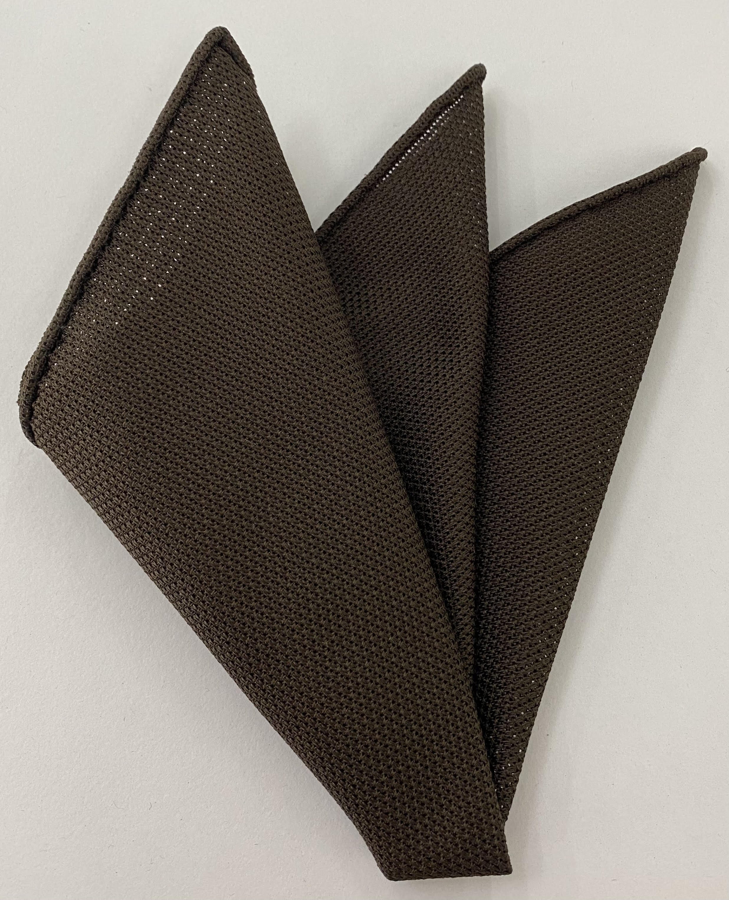 Burgundy Grenadine Fina Silk Pocket Square # 3