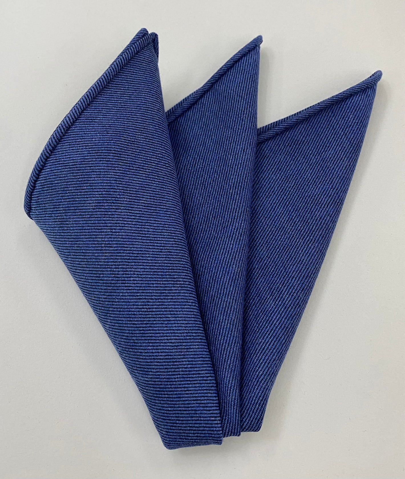 Sky Blue Wool/Silk Pocket Square #GWSP-9