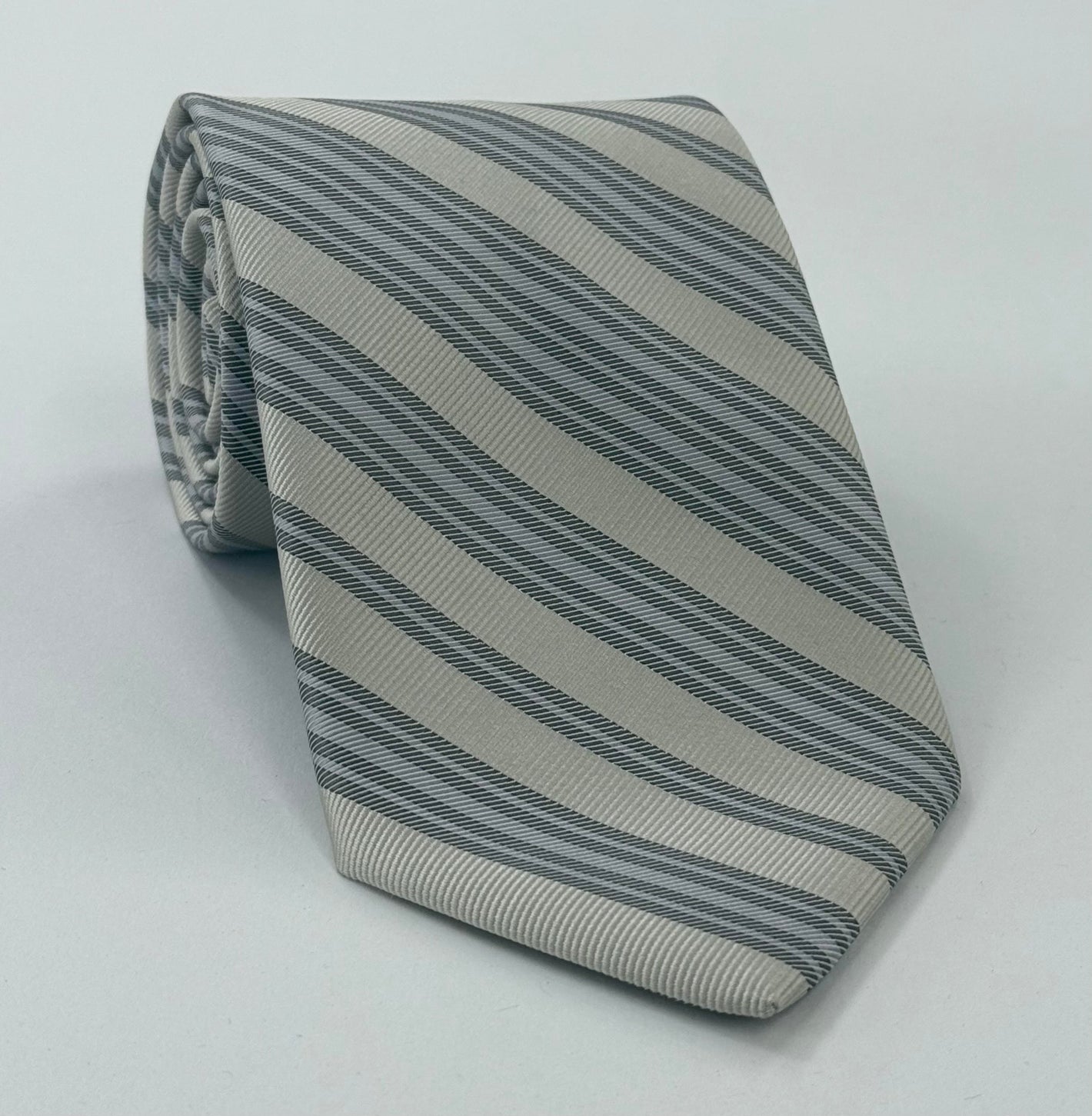 フォーマル／結婚式用シルクストライプタイ #WDST-3