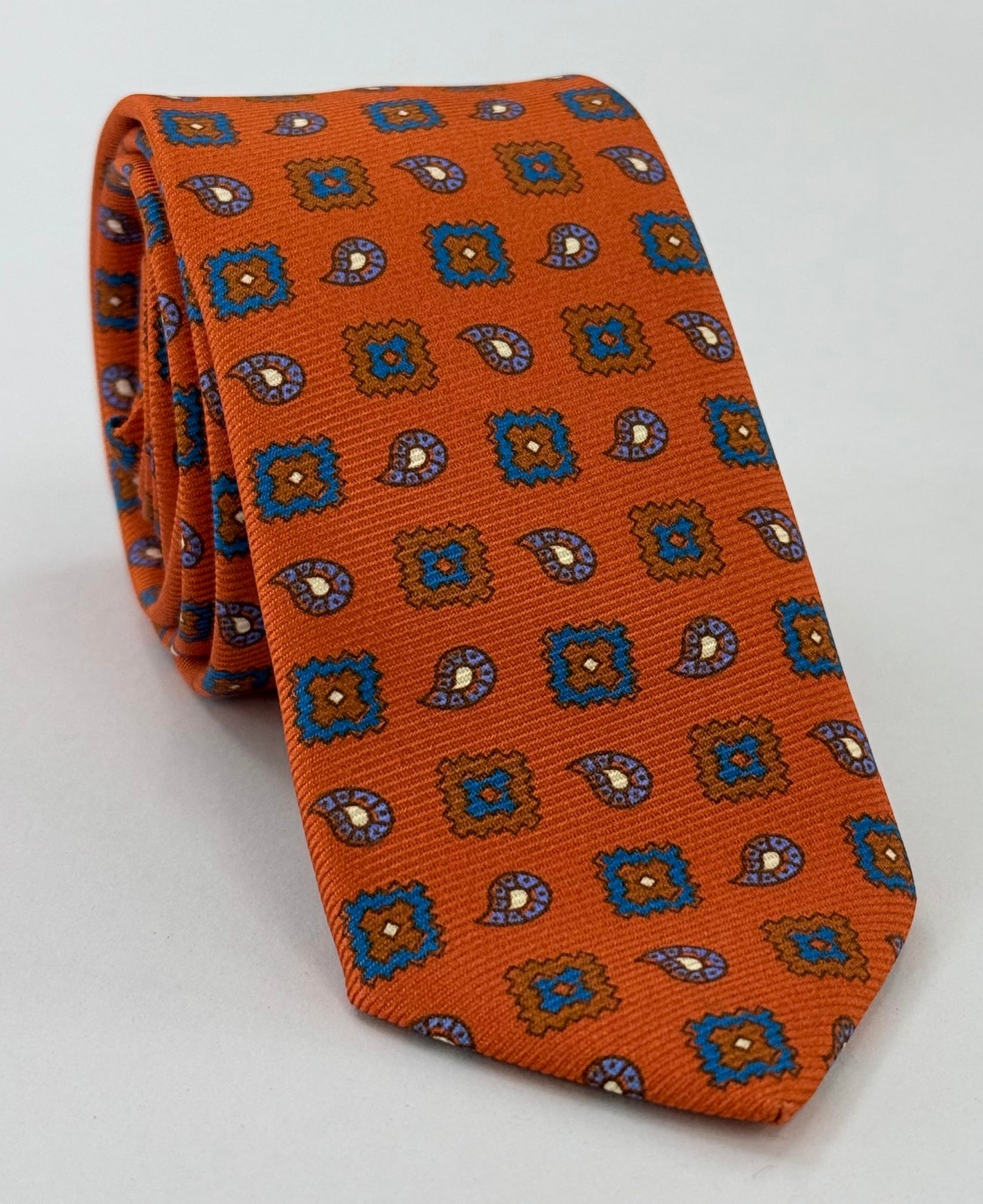 Macclesfield Modern Madder Printed Silk Tie MMPT-229
