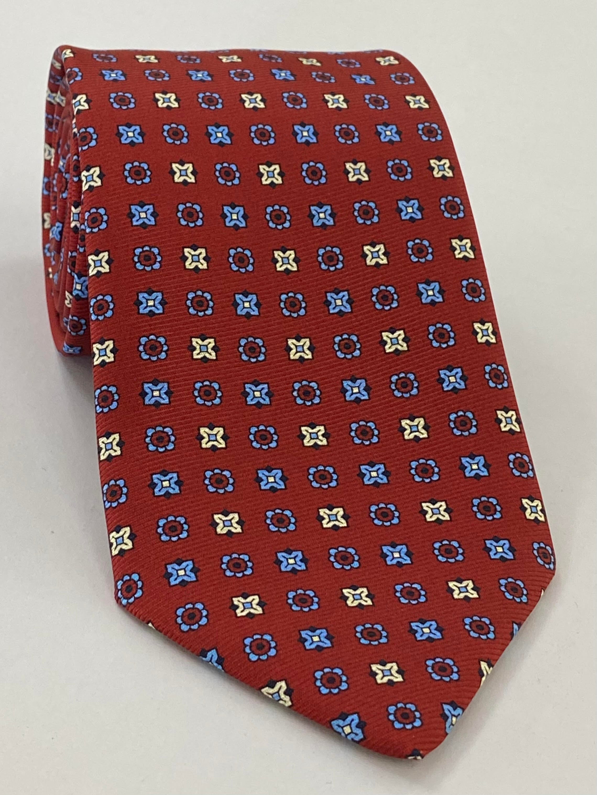 Macclesfield Modern Madder Printed Silk Tie MMPT-209