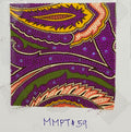 Yellow, Orange & Green on Purple Macclesfield Modern Madder Printed Silk Tie MMPT-59