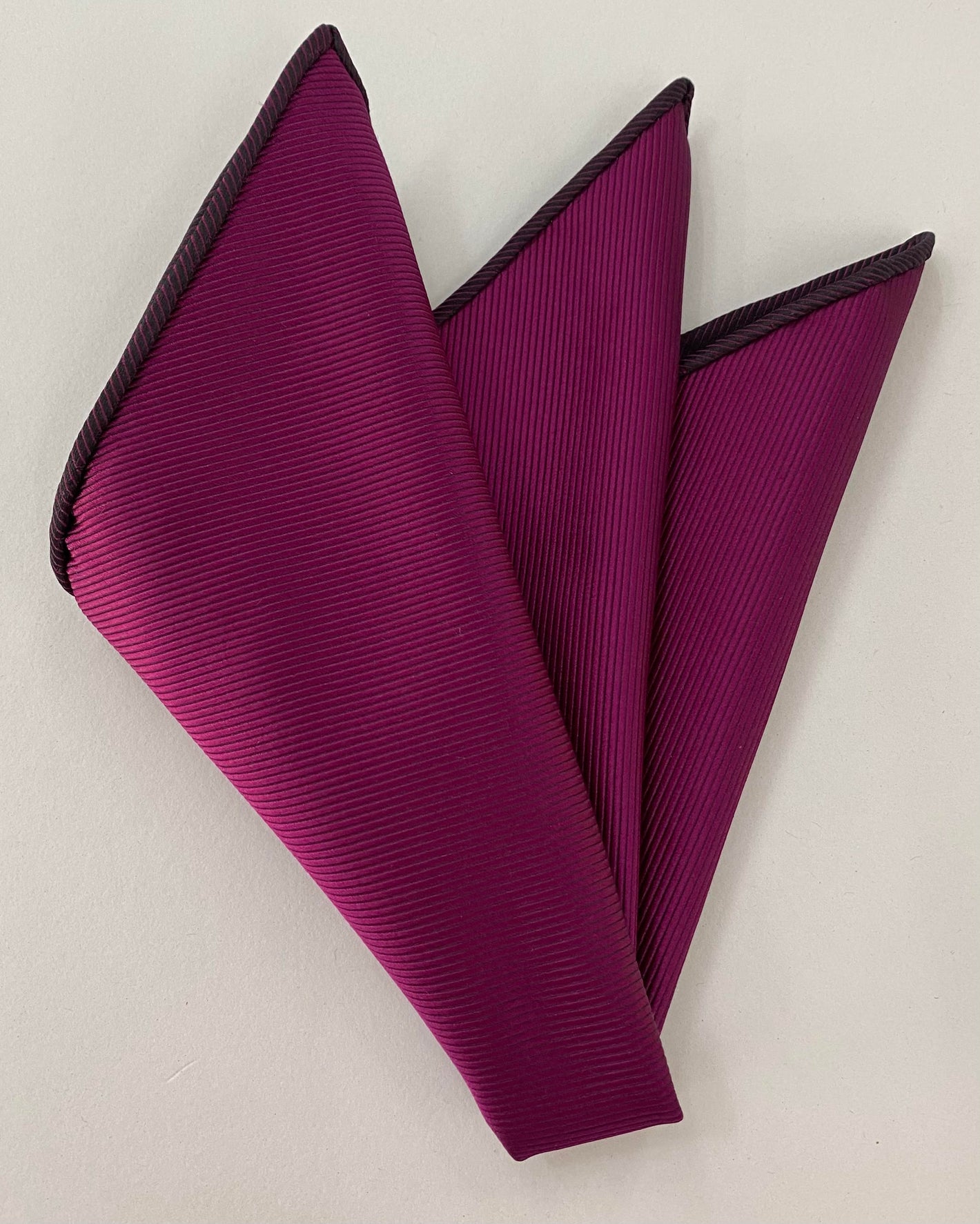 Purple/Red Large Twill Silk Pocket Square  LTWP-5