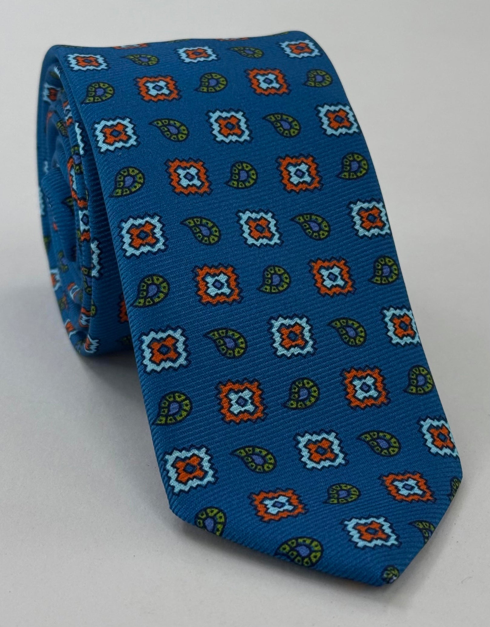 Macclesfield Modern Madder Printed Silk Tie MMPT-228