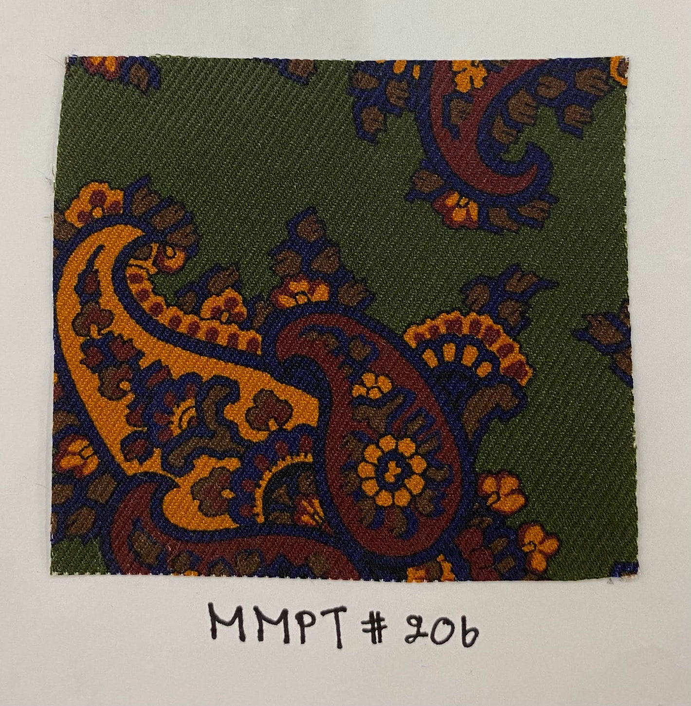 맥클즈필드 모던 마더 프린트 실크 타이 MMPT-206