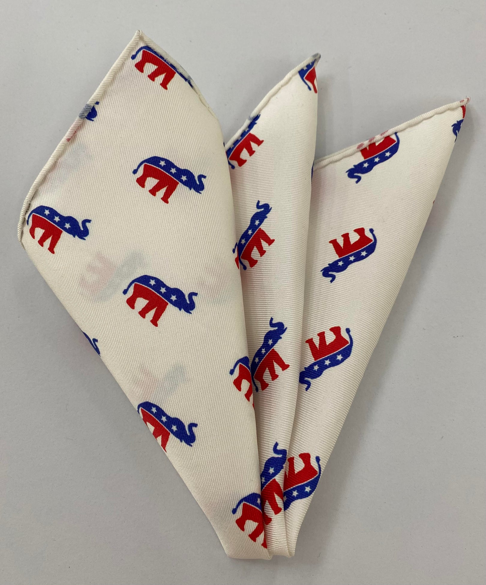Republican Elephant Blue and Red on White POP-2