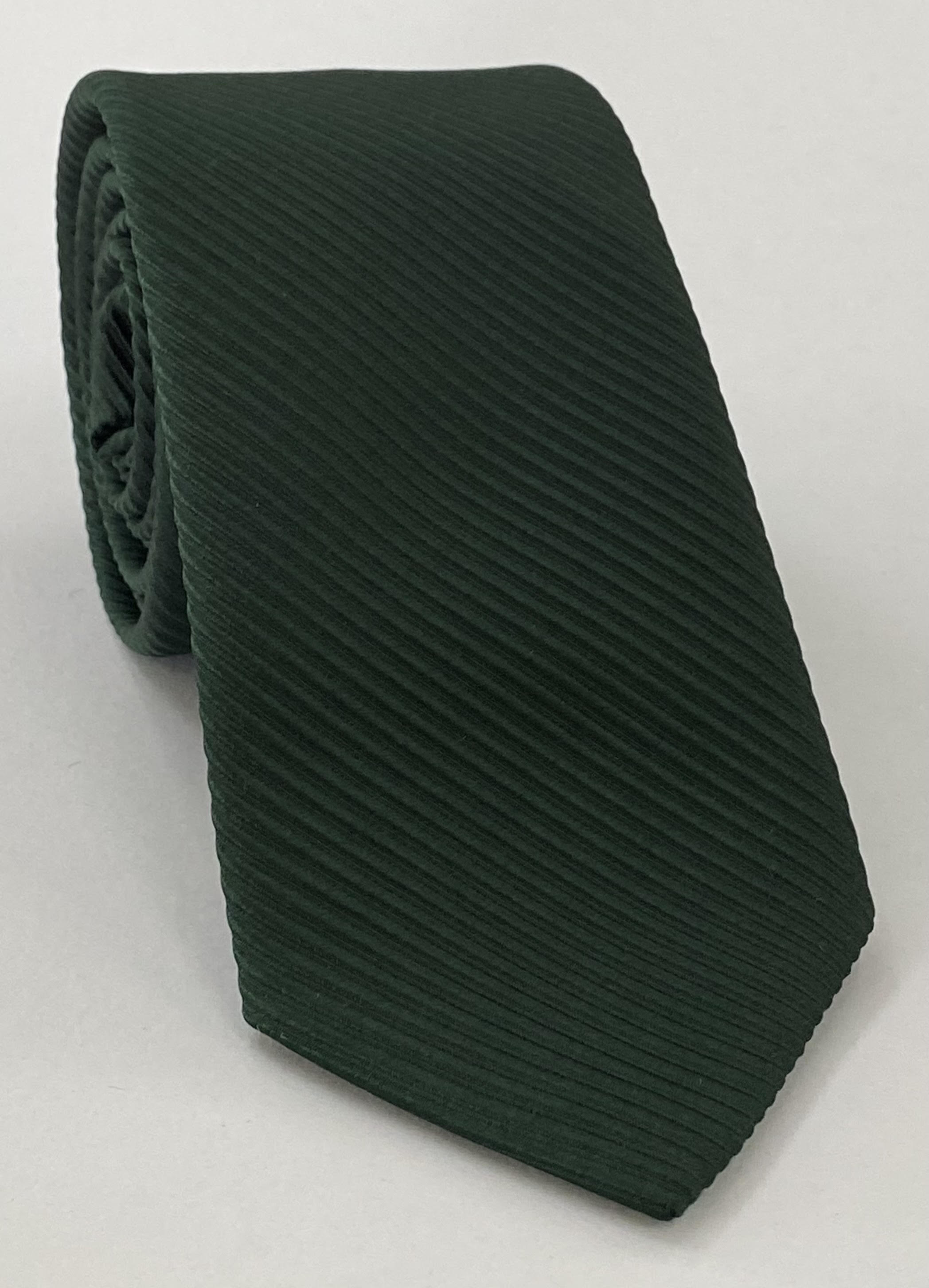 Forest Green Grosgrain Silk Tie GGRT-17