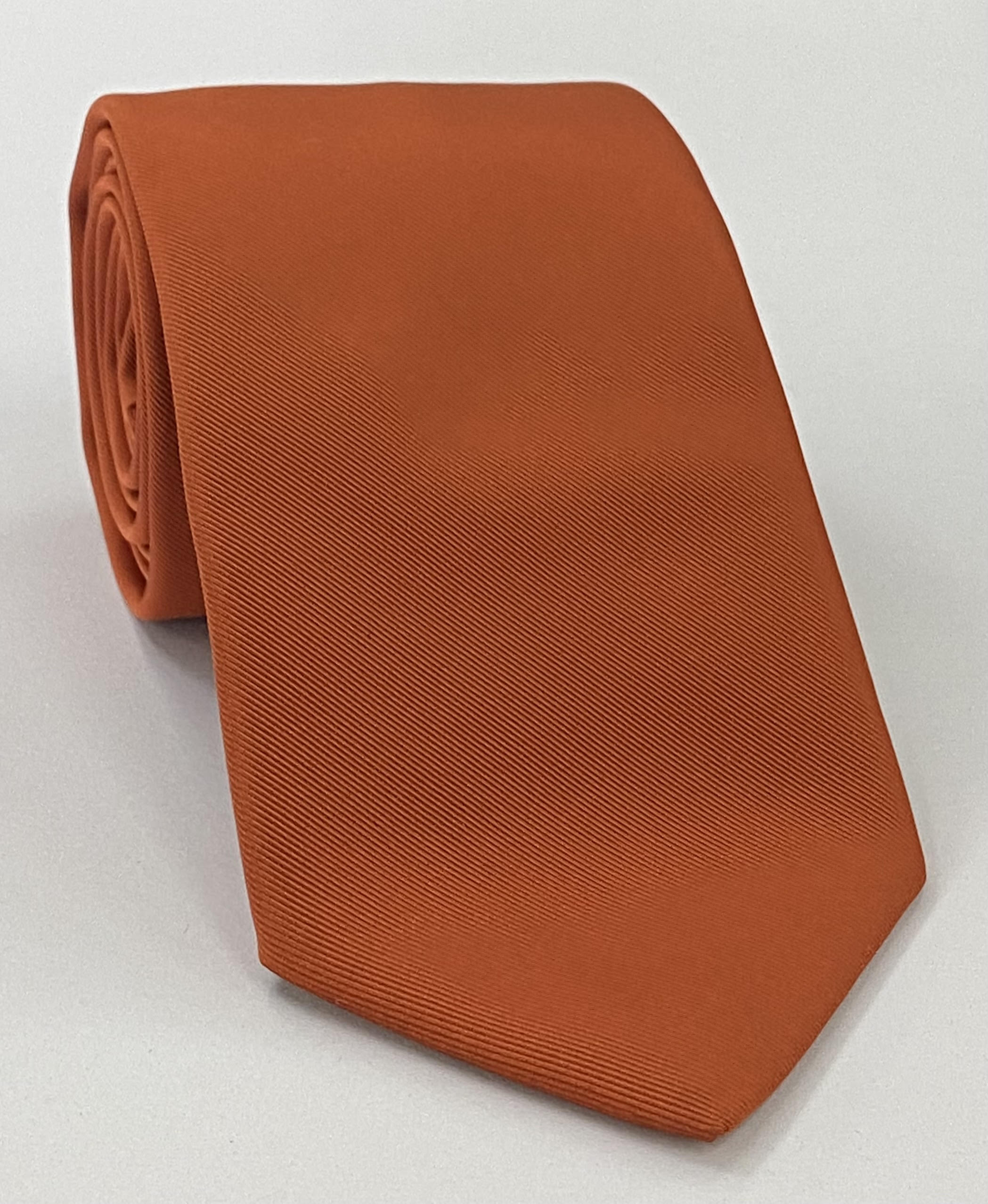 Burnt Orange Mogador Solid Tie MGSOT-8