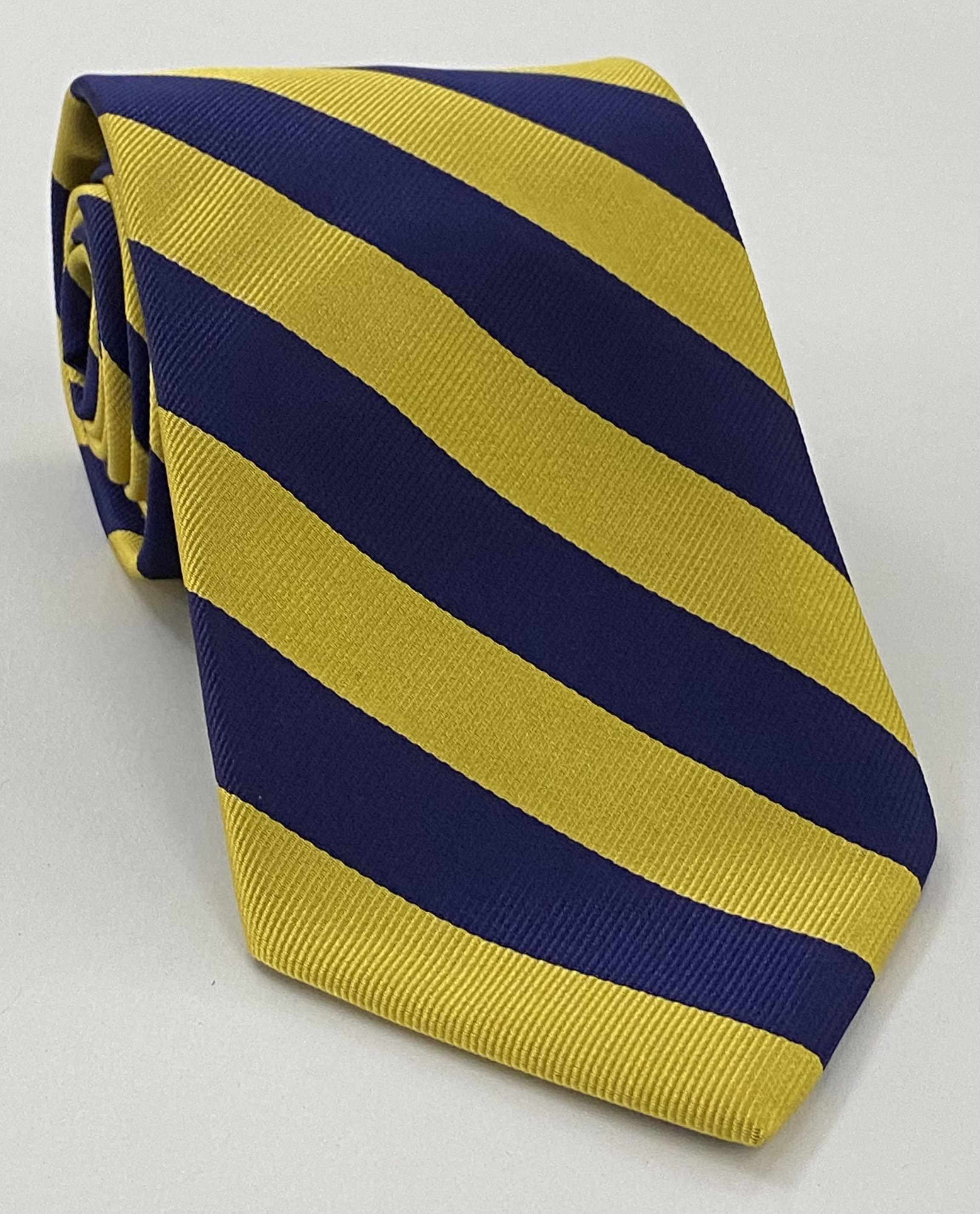 Navy Blue & Gold CAL Berkeley Silk Tie ACO-34
