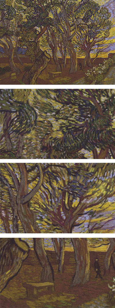 {[en]:Van Gogh The Garden Bench at Saint Paul's Hospital 1889 Scarf