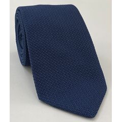 Soft Navy Blue Grenadine Grossa Silk Tie GGT-11