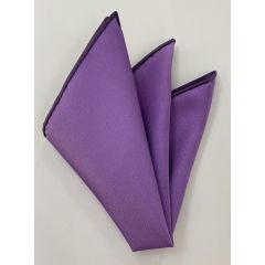 Light Lavender Reppe Solid Silk Pocket Square ERSP-21