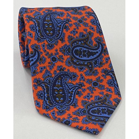 Macclesfield Modern Madder Printed Silk Tie MMPT-127