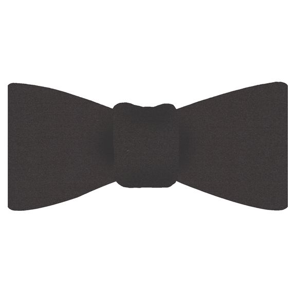 {[en]:Charcoal Gray Satin Silk Bow Tie