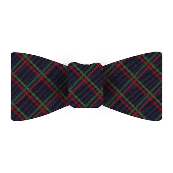 {[en]:Atkinsons Plaid Irish Poplin Bow Tie