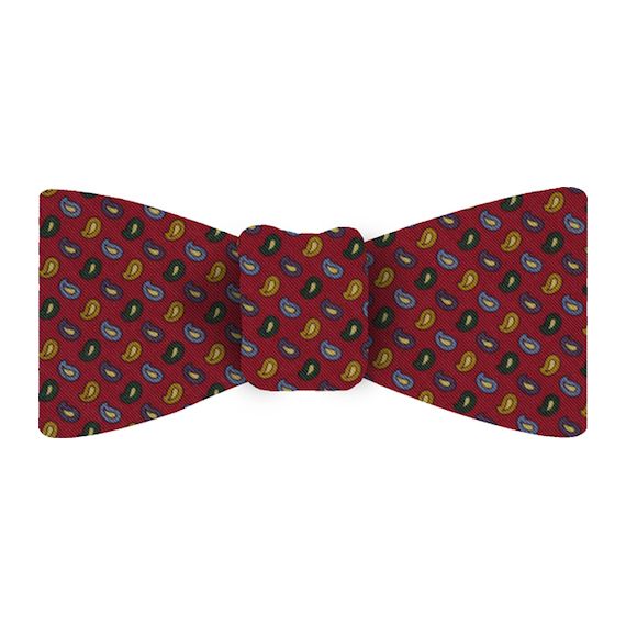 {[en]:Atkinsons Printed Irish Poplin Bow Tie