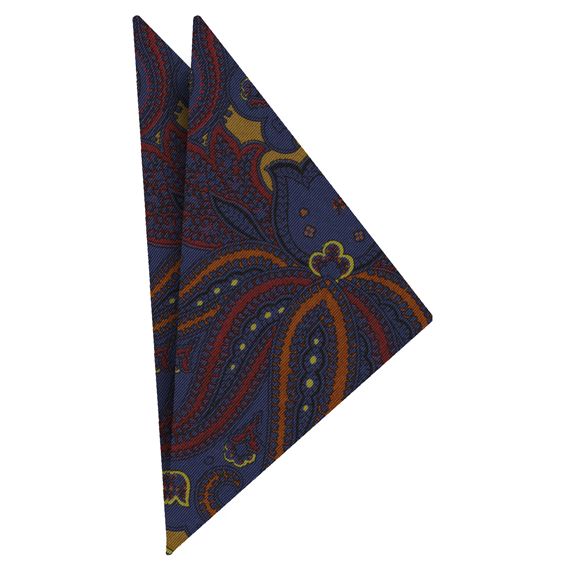 {[en]:Atkinsons Printed Irish Poplin Pocket Square