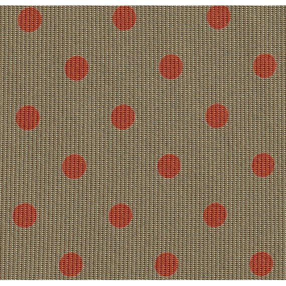 {[en]:Orange Brick on Khaki Macclesfield Print Dot Silk Pocket Square