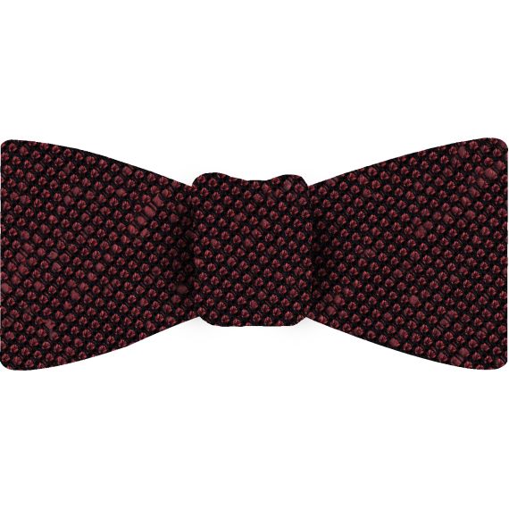 {[en]:Red Shantung Grenadine Fina Silk Bow Tie